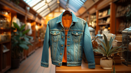 Winter Jacket Store. Generative AIの素材