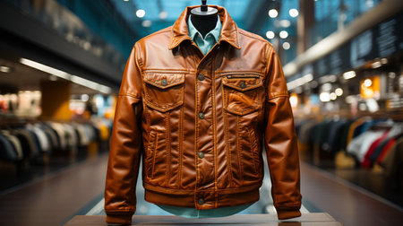 Winter Jacket Store. Generative AIの素材