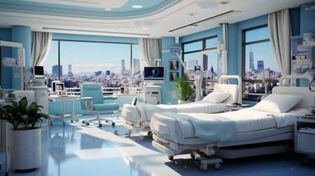 medical room interior. Generative AIの素材