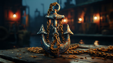 Anchor vessel. Generative AIの素材