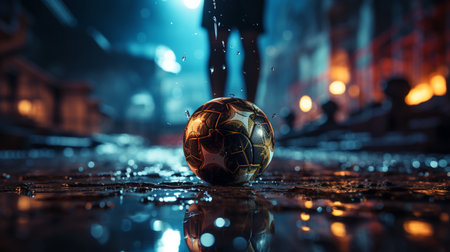 soccer ball. Generative AIの素材