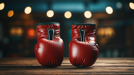 Boxing gloves. Generative AIの素材
