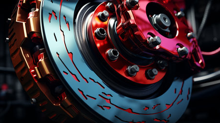 disc brake. Generative AIの素材