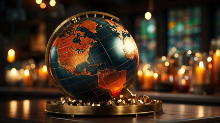 global business background. Generative AIの素材