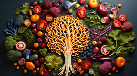 Healthy vegetables. Generative AIの素材