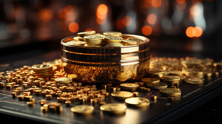 coins. Generative AIの素材