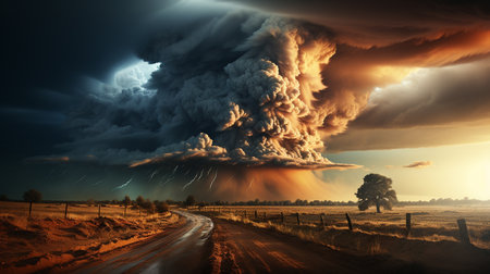 Tornado and storm.の素材