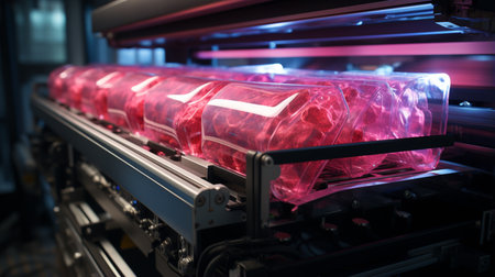 Vacuum packaging meat products with airtight sealing.の素材