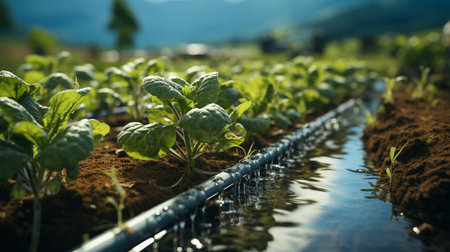 Plants in the field.の素材