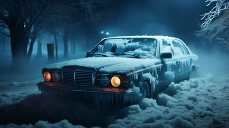 Frozen car.の素材