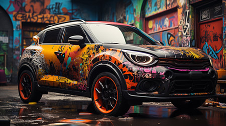 Graffiti car.の素材