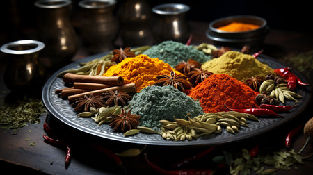 Powder and spices.の素材