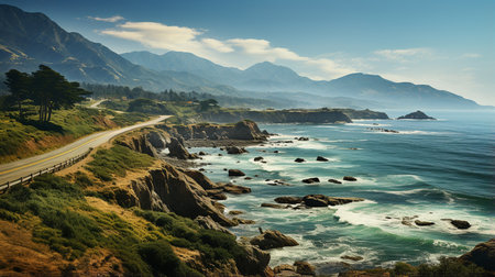 Coastal highway.の素材