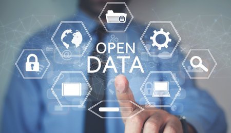 Concept of Open Data. Internet. Technology