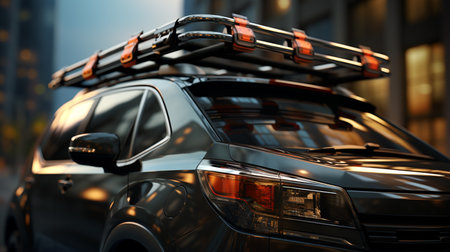 Car roof rack.の素材