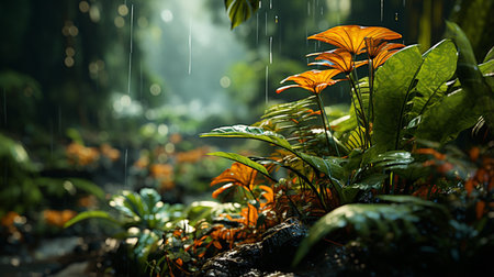 Tropical forest plant.の素材