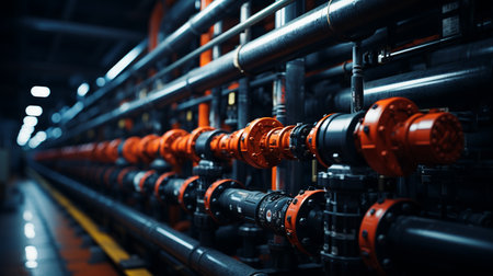 Steel pipelines.の素材