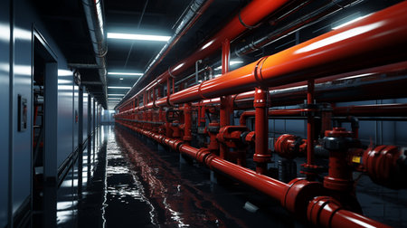 Steel pipelines.の素材