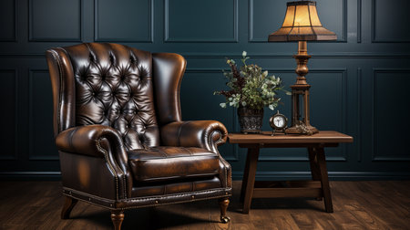 Leather armchair.の素材