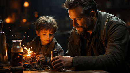 father and son.の素材