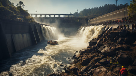 Hydroelectric dam.の素材