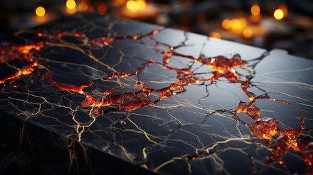 Black marble background.の素材