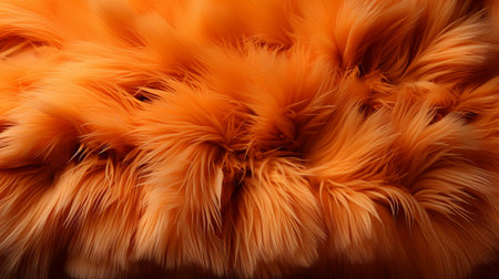 Orange fur background.の素材