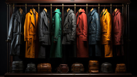 Male winter wardrobe.の素材
