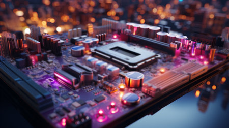 Computer motherboard.の素材