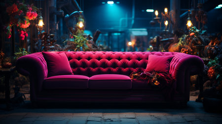 Luxury sofa at room.の素材