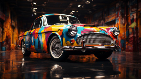 Colorful car.の素材