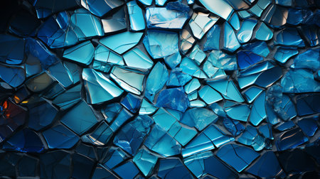 Cracked blue background.の素材