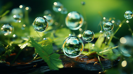 Water bubbles.の素材