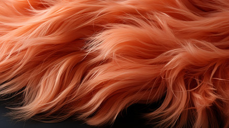 Closeup of female hair.の素材