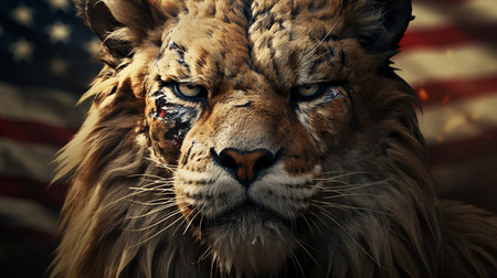 Portrait of Lion.の素材