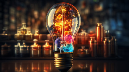 Creative light bulb.の素材