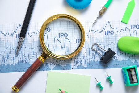 Initial Public Offering. IPO. Financial trade. Investmentの写真素材