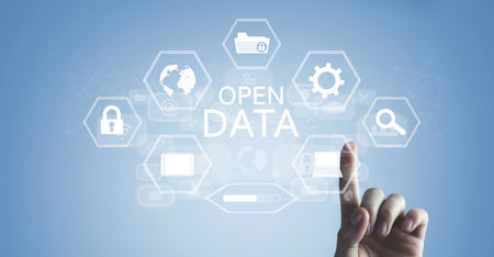 Concept of Open Data. Internet. Technology