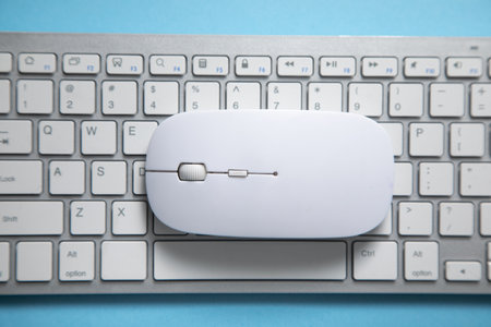 Computer keyboard and mouse. Internet. Technology. Business