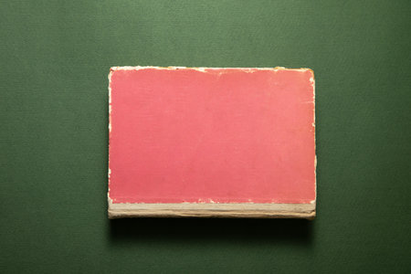 Book on the green background.の写真素材