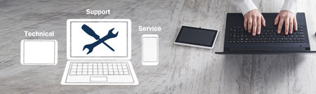 Technical Support Service. Business Technologyの写真素材