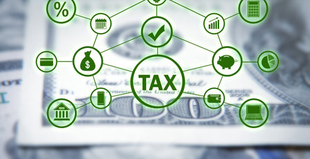 Concept of Tax. Business. Financeの写真素材