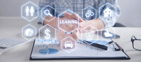 Concept of Leasing. Businessの写真素材