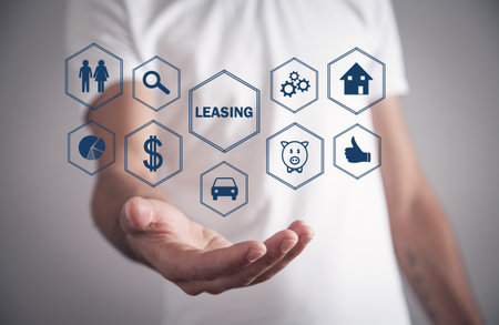 Concept of Leasing. Businessの写真素材