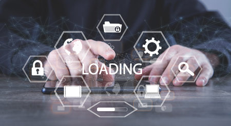 Loading concept. Internet. Business. Technologyの写真素材