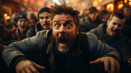 Black friday shoppers.の素材