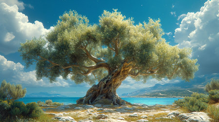 Green tree in nature.の素材