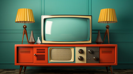 Old retro tv.の素材