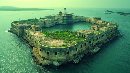 Prison in sea.の素材