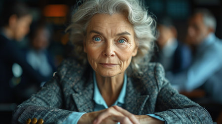 Elderly business woman.の素材